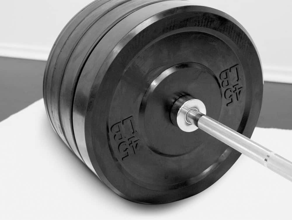 260lb Bumper Plate and Bar Package-2