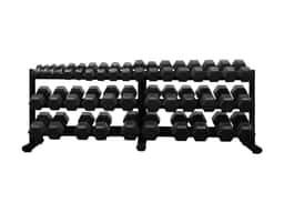 RB5100 5-100lb Rubber Hex Dumbbell Set-0