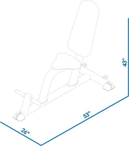 G202 Utility Bench dimensions reference